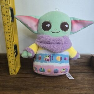 Baby Yoda Grogu Easter Plush Mandalorian 2024  bean bag bottom NWT Star Wars